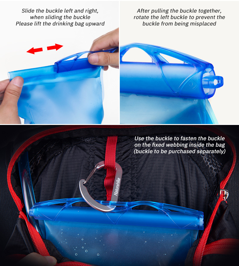 Naturehike 3L Foldable Water Bags Water Bladder Hydration Pack Storage Bag Running Mountaineering Hiking Water Bags