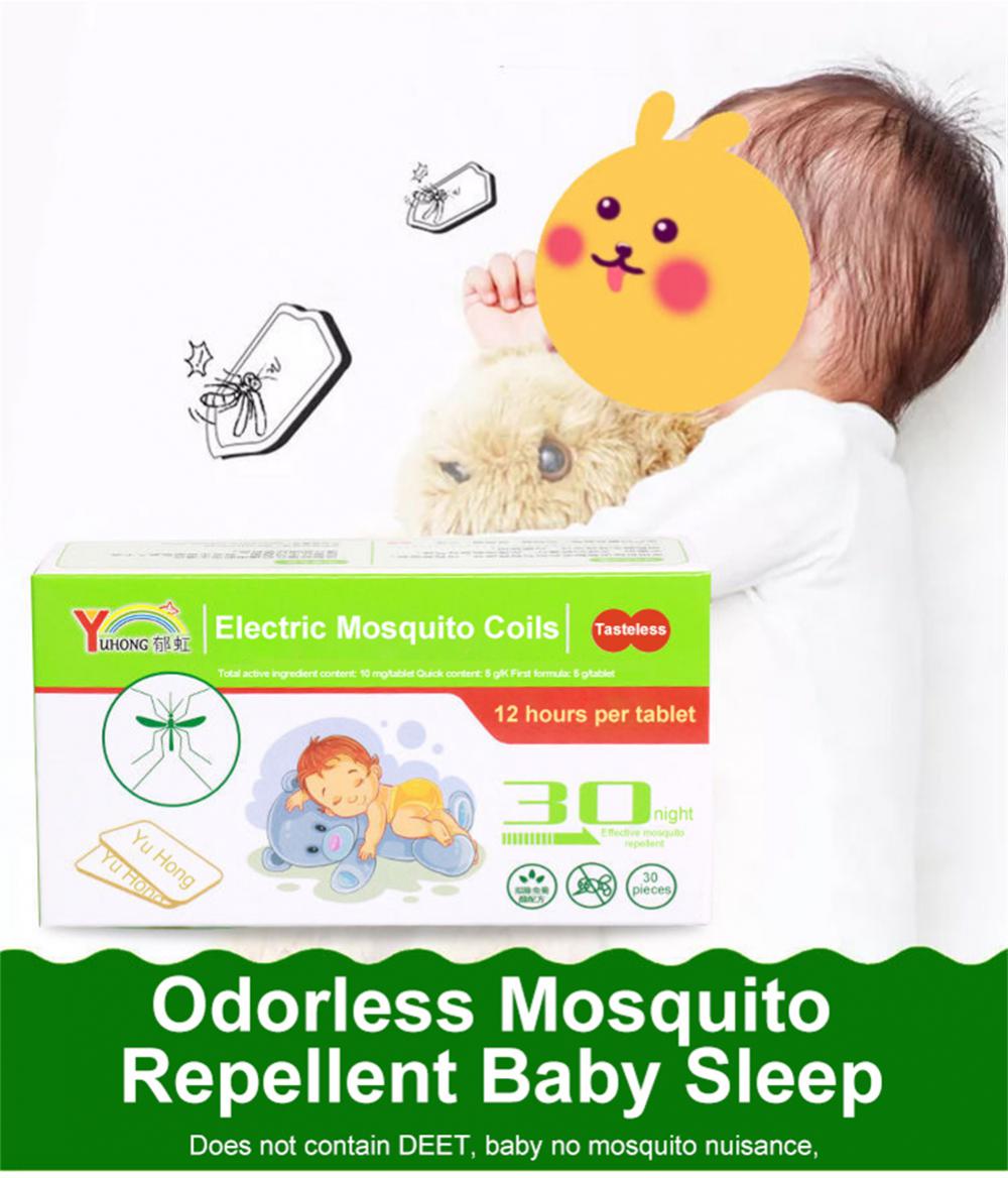 30PCS USB Portable Electric Mosquito Repellent For Outdoor Plastic Insect Repellent Pest Control Incense Home Sleep Control