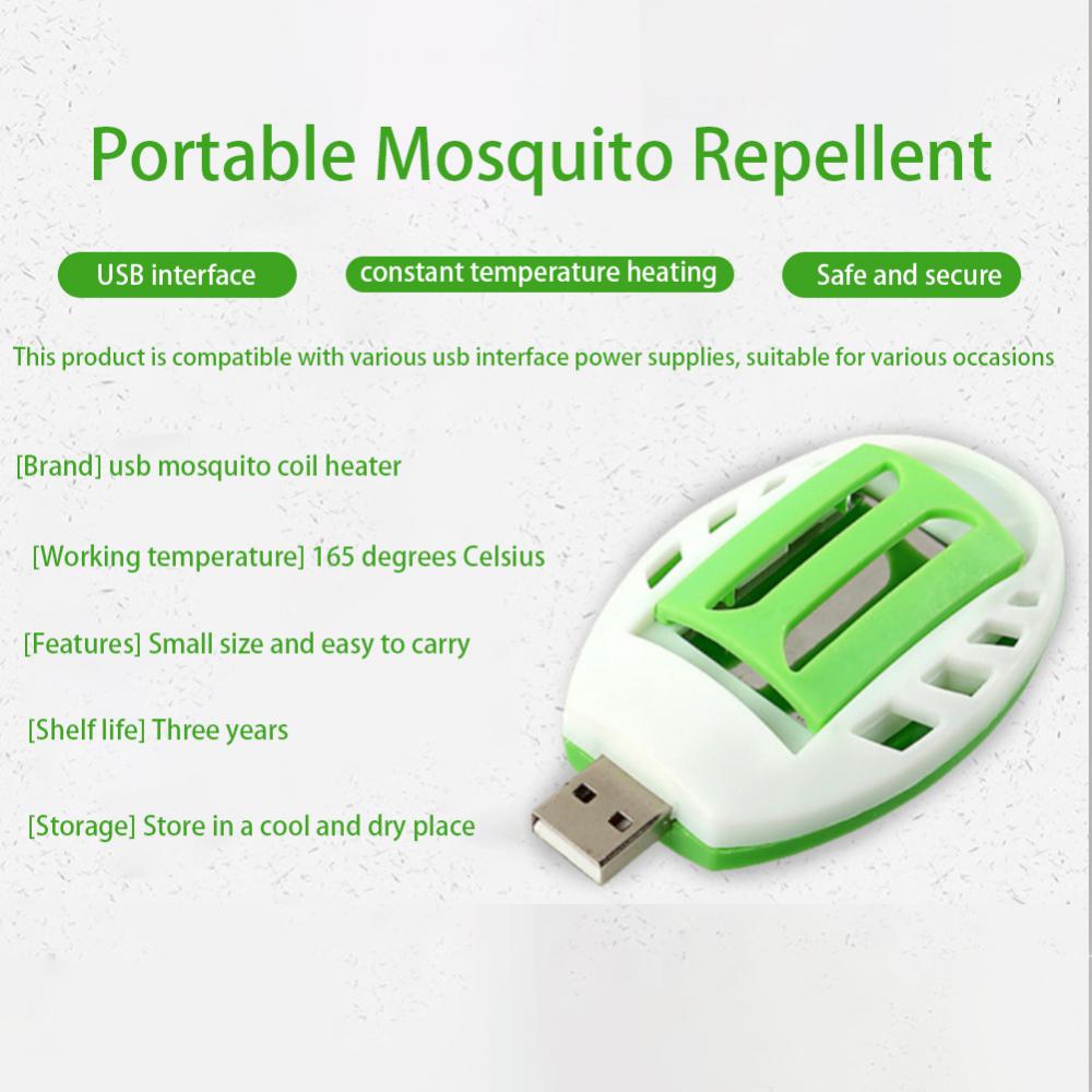 30PCS USB Portable Electric Mosquito Repellent For Outdoor Plastic Insect Repellent Pest Control Incense Home Sleep Control