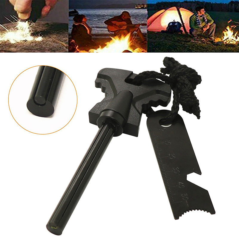 Outdoor Camping Equipment Portable Matchstick Magnesium Strip Lighter Stick Product Suit Cigarette Lighter Multi Ignition Tool