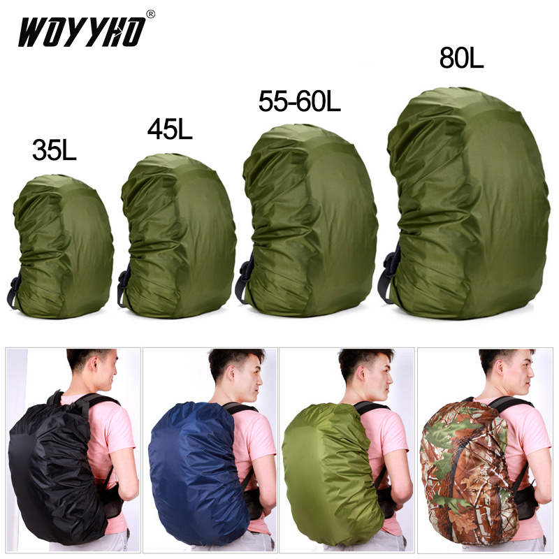 35-80L Backpack Rain Cover Outdoor Hiking Climbing Bag Cover Waterproof Rain Cover For Backpack